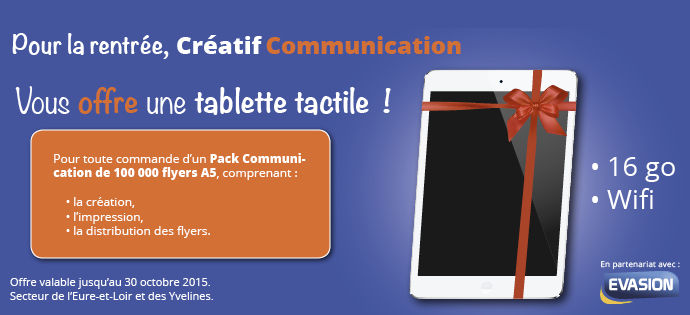 Promo septembre - pack 100000